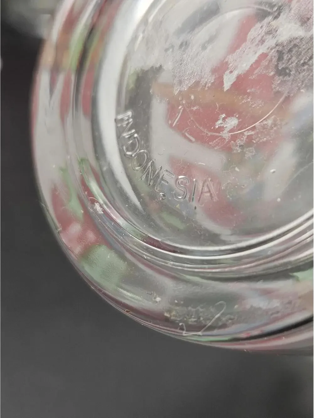 Vintage Christmas Santa Claus Tumblers Set of 6 KIG Glass Indonesia